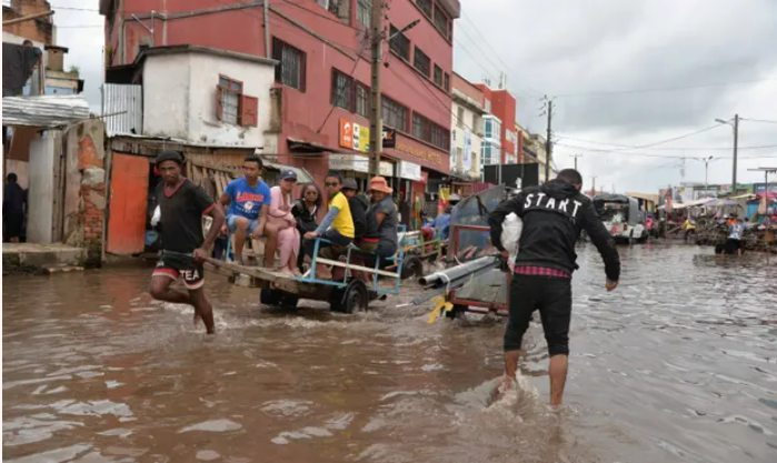 Weather watcher: Flooding is expected in Madagascar as the Cheneso intensifies.